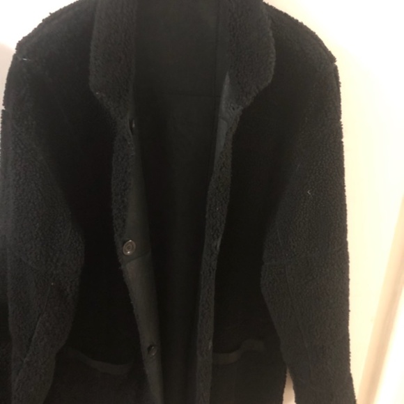 Werner Christ Authentic Black Reversible Shearling Coat - Picture 8 of 13